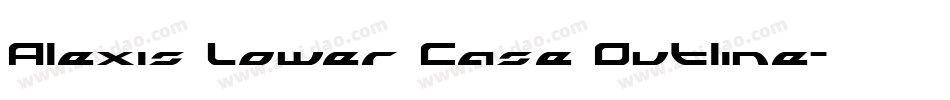 Alexis Lower Case Outline字体转换